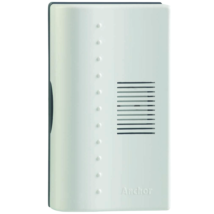 

Anchor Cherry Ding Dong Door Bell (10489, White), No color