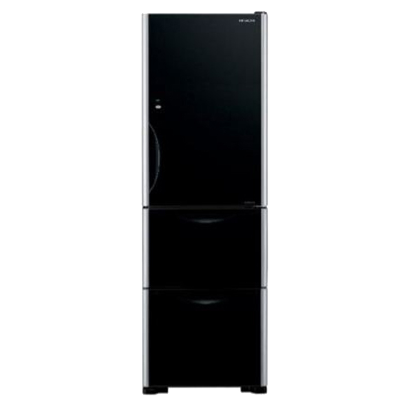 Hitachi R-SG38FPND Frost Free 404 Litres Triple Door Refrigerator (Glass Black)_1