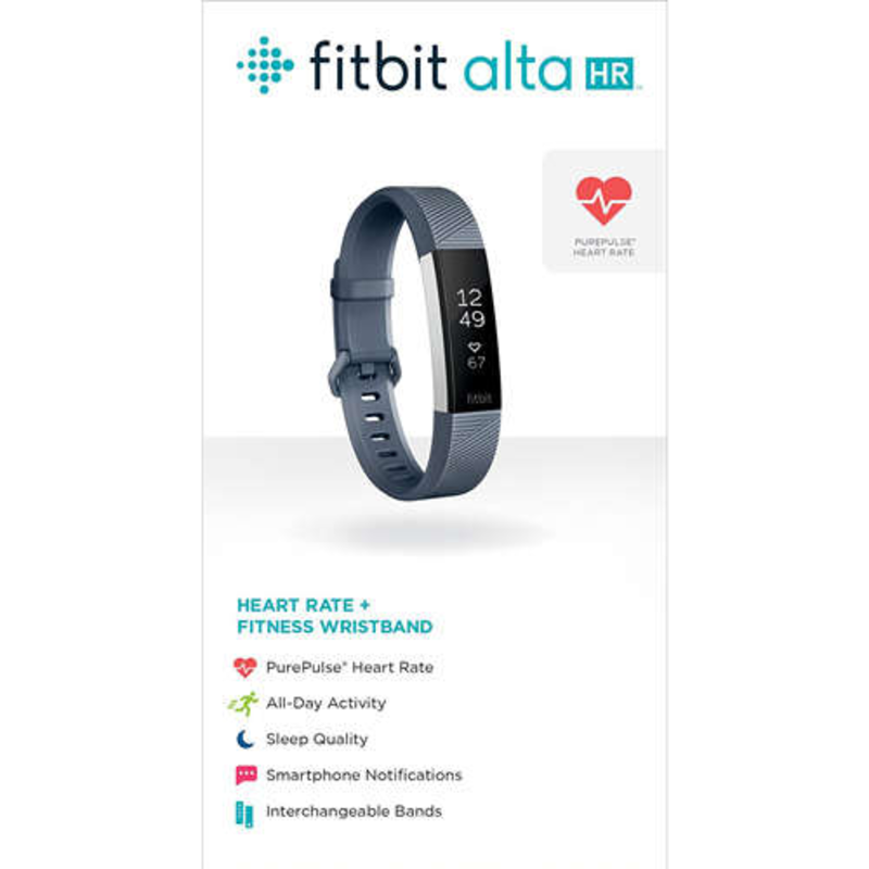 Fitbit ALTA HR Fitness Tracker Black Model # Fb408sbkl for sale online