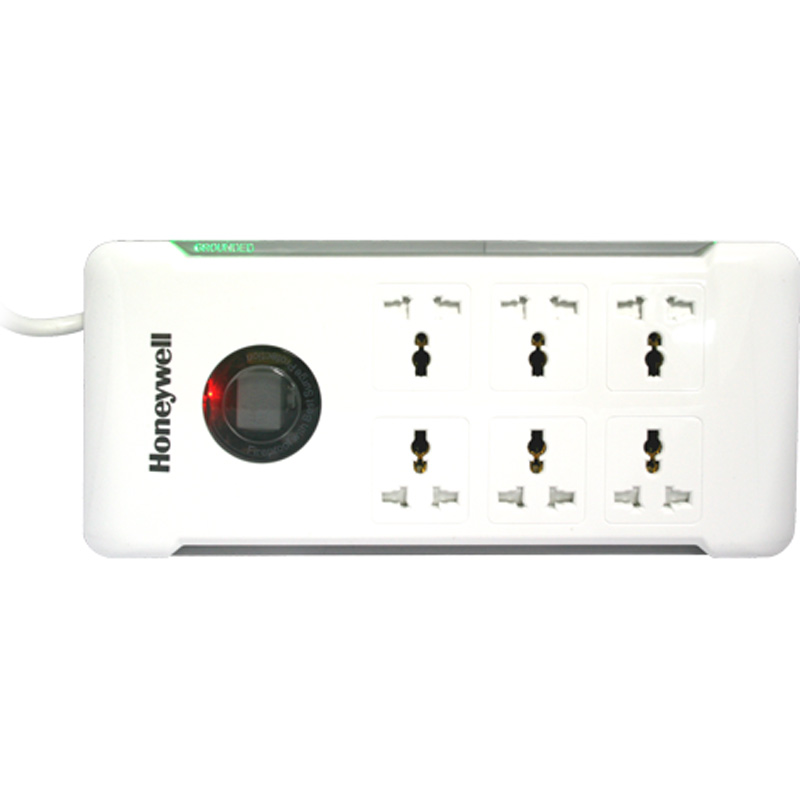 Honeywell Platinum Series 6 Socket Surge Protector (HC000007/SRG/1.5M/, White)_1