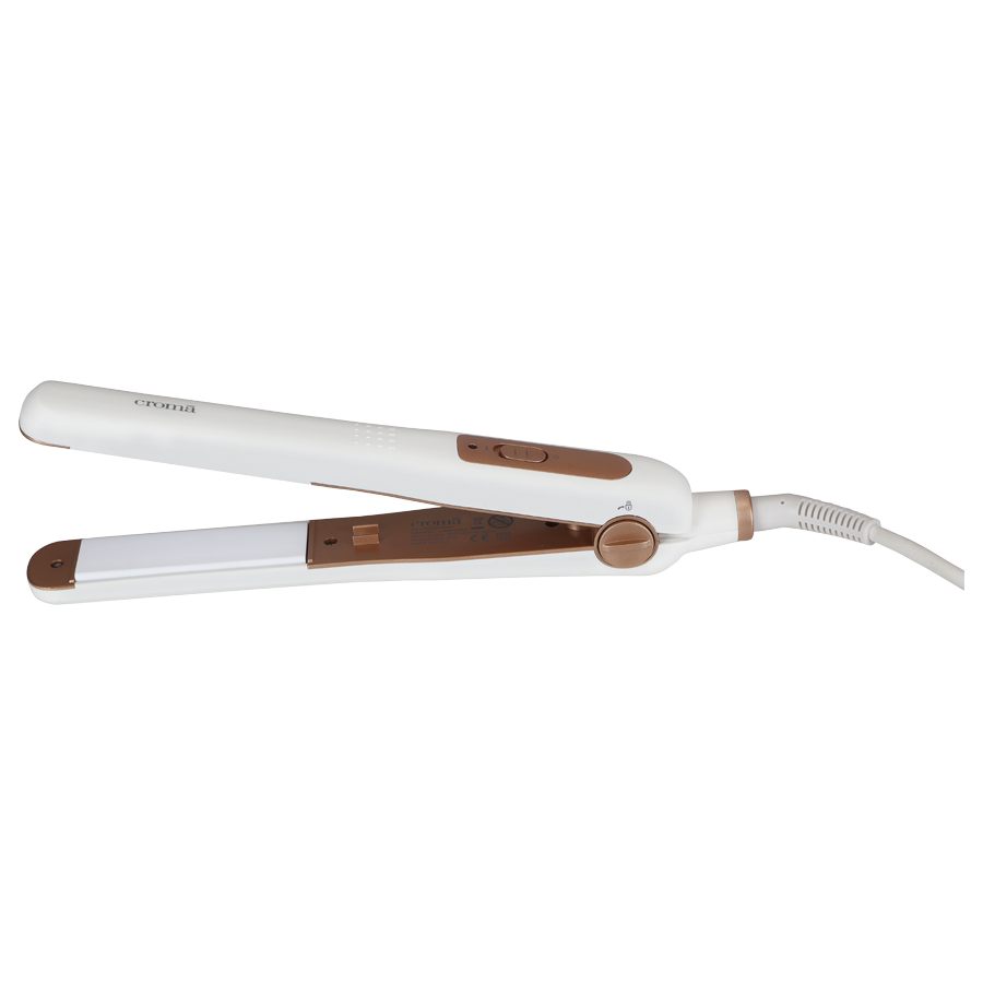 

Croma Hair Straightener & Dryer (CRAH4052, White/Gold), No color