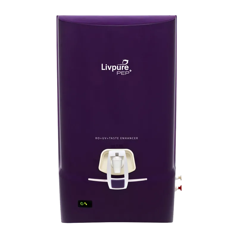 

Livpure 7 Litres Pep Plus RO + UV Water Purifier with Taste Enhancer (Purple), No color