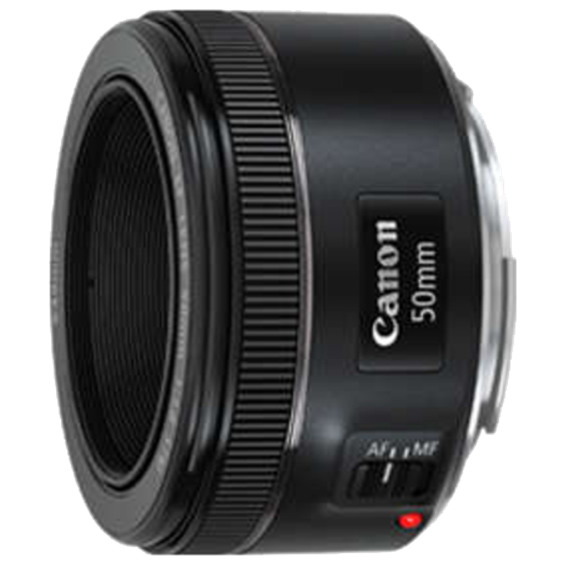 Canon EF STM Prime 50 mm F1.8 Lens (Black)