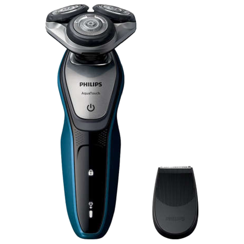 Philips AquaTouch Cordless Wet & Dry Shaver (45 Min Run Time/1h Charge, S5420/06, Neptune Blue/Charcoal Grey)_1