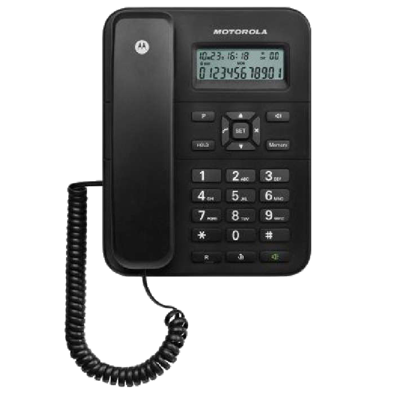 

Motorola Corded Phone (CT202, Black), No color