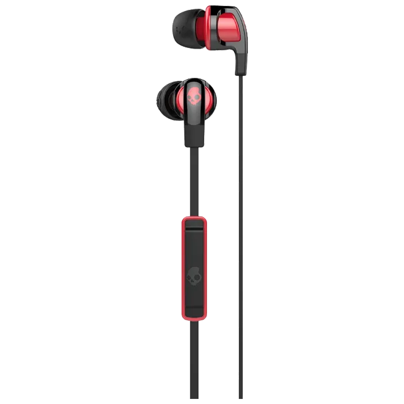 

Skullcandy Smokin' Buds 2 In-Ear Wired Earphones with Mic (S2PGFY-010, Black/Red), No color