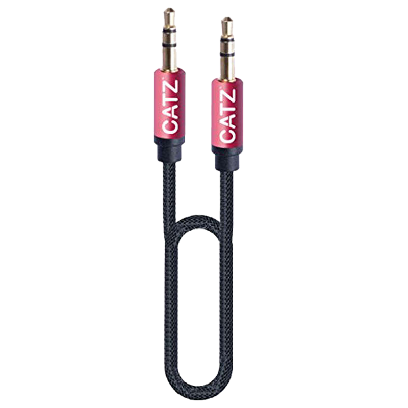 

Catz Rugged 300 cm 3.5mm Stereo Aux Cable (CZ-AUX-SV-3M, Silver), No color