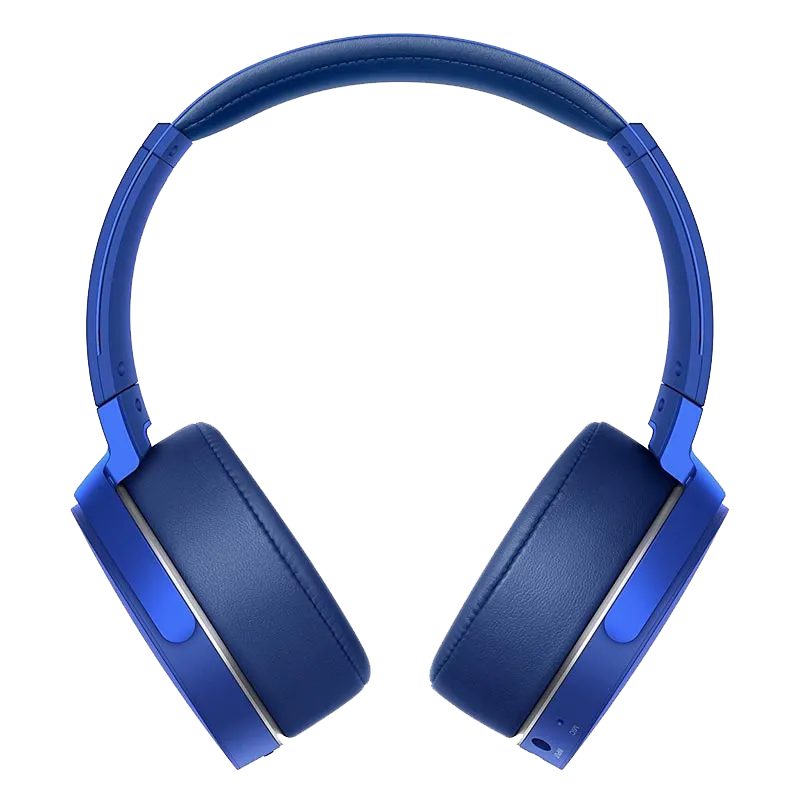 blue sony headphones