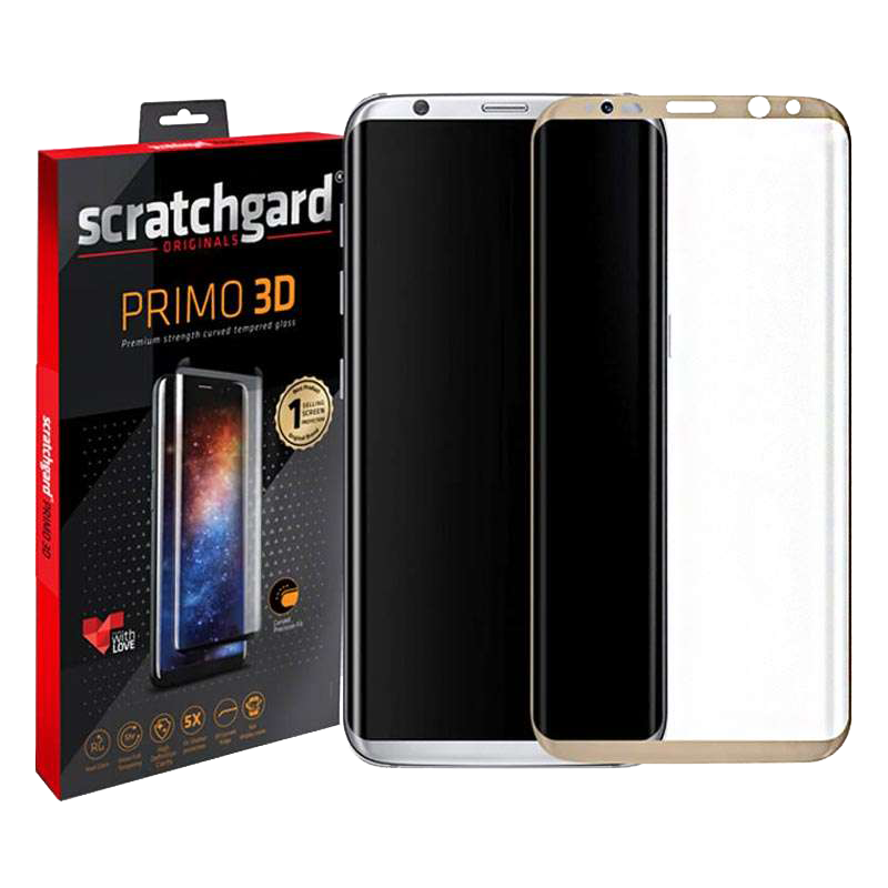 

Scratchgard 3D Tempered Glass Screen Protector for Samsung Galaxy S8 (Transparent), No color