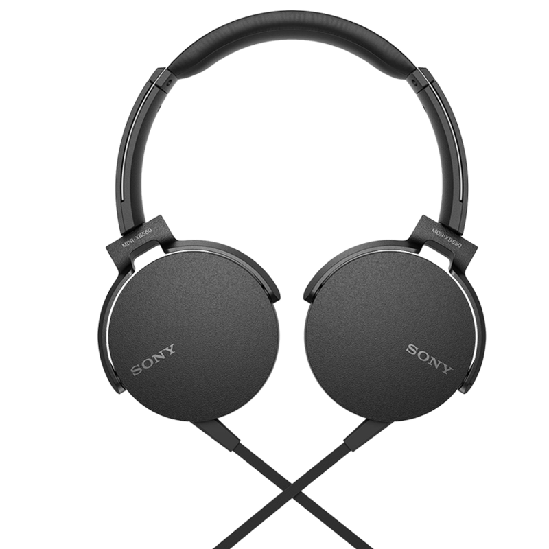 

Sony MDR XB550AP On Ear Headphones (Black), No color