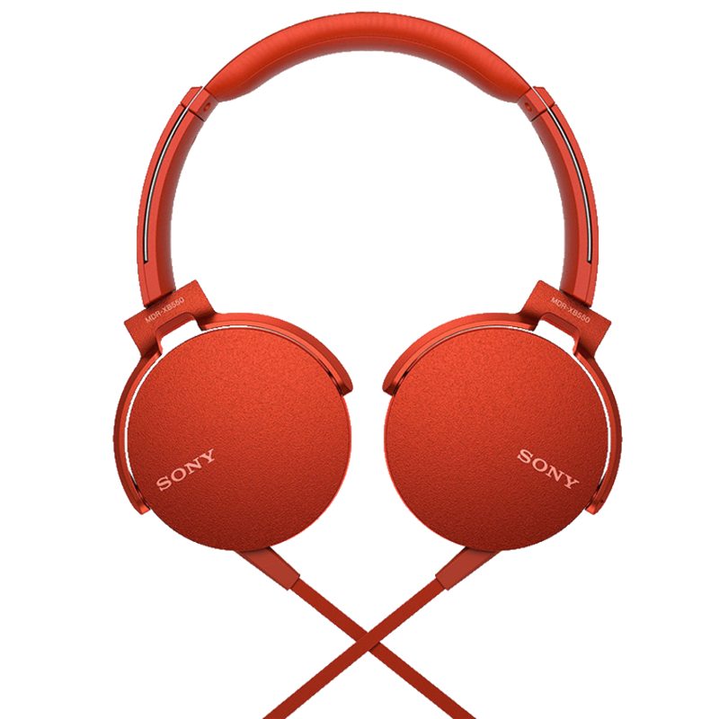 

Sony MDR XB550AP On Ear Headphones (Red), No color