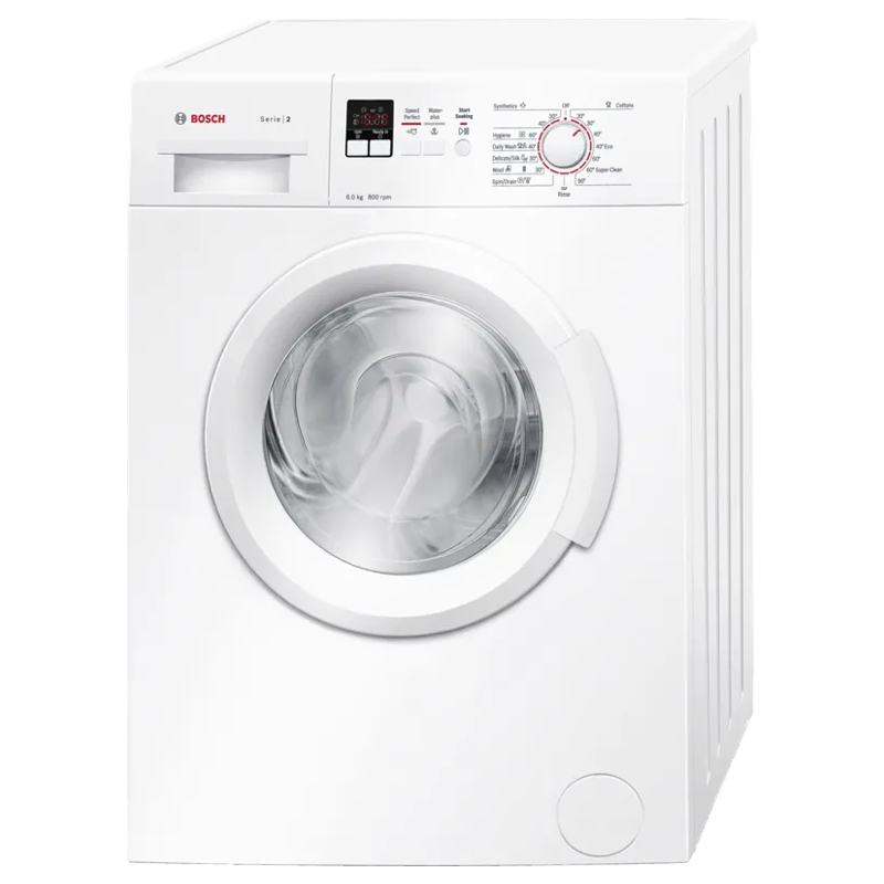 Bosch Serie 2 6 kg Fully Automatic Front Load Washing Machine (Reload Function, WAB16161IN, White)_1