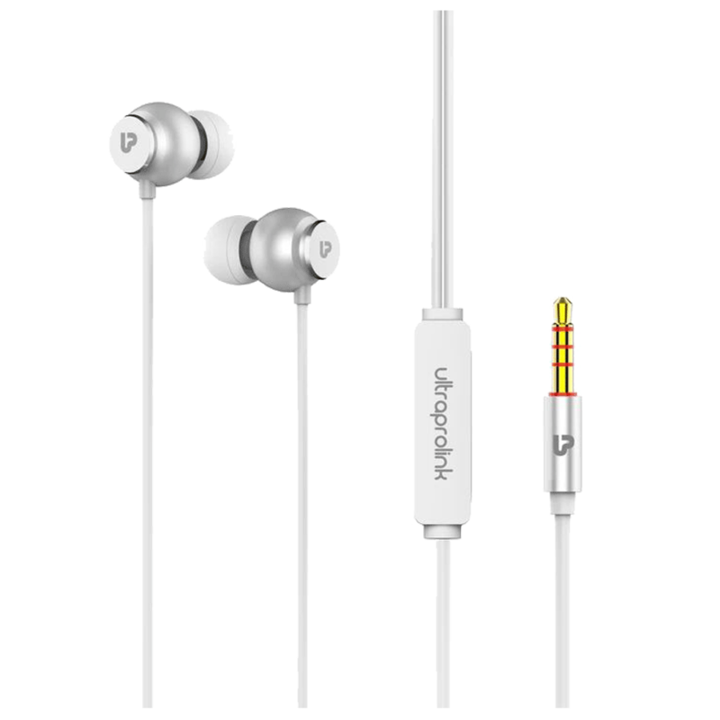 Ultraprolink Mobass Plus UM1017 In-Ear Wired Earphones with Mic (Silver)_1