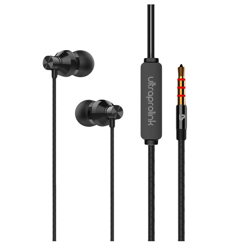 Ultraprolink MobassXB UM1018 In-Ear Wired Earphones with Mic (Black)_1