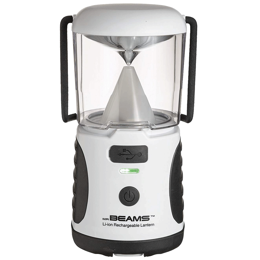 Mr. Beams Electric Powered 20 Lumens Rechargeable LED Lantern (MB480R, White)_1