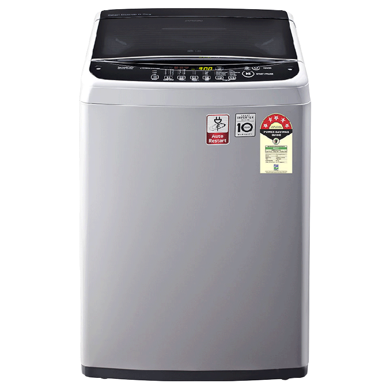 LG 6.5 Kg 5 Star Fully Automatic Top Loading Washing Machine (T65SNSF1Z.ASFQEIL, Middle Free Silver)_1