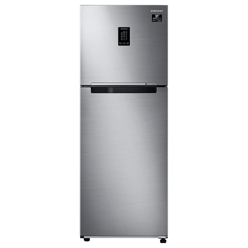 Samsung 336 Litres 2 Star Frost Free Inverter Double Door Refrigerator (Curd Maestro, RT37T4632SL/HL, Real Stainless)_1