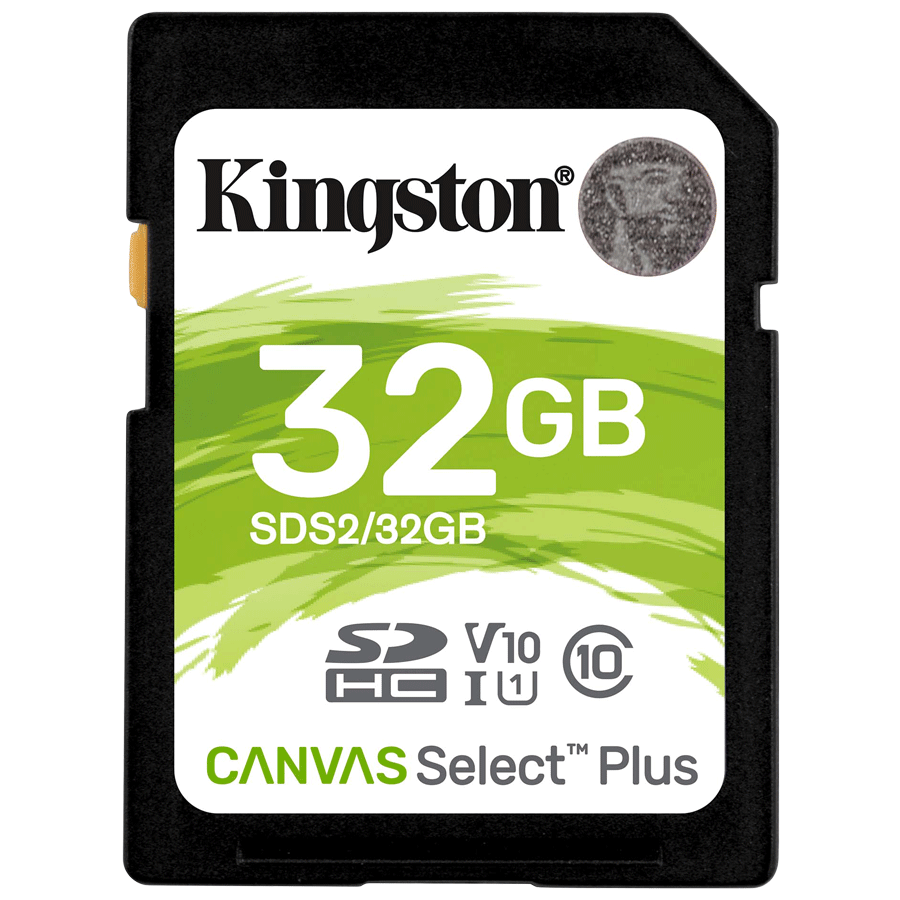Kingston Canvas Select Plus 32GB Class 10 SDHC Memory Card (SDS2/32GBIN, Black)_1