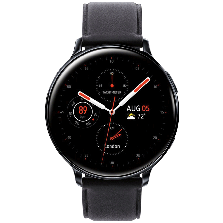 

Samsung Galaxy Active 2 Smartwatch (GPS+Cellular, 34.5mm) (Heart Rate Tracking, SM-R825FSKAINU, Black), No color