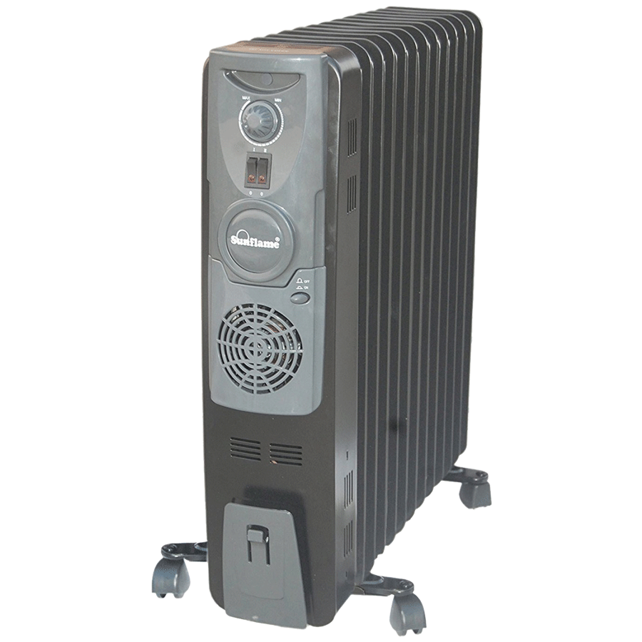 Sunflame 2900 Watt Oil Filled Room Heater (SF-955 NF, Silver)_1