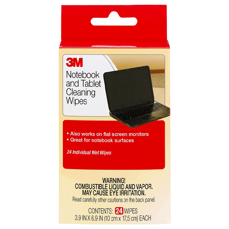 

3M Notebook Screen Cleaning Wipes (CL630, Grey), No color