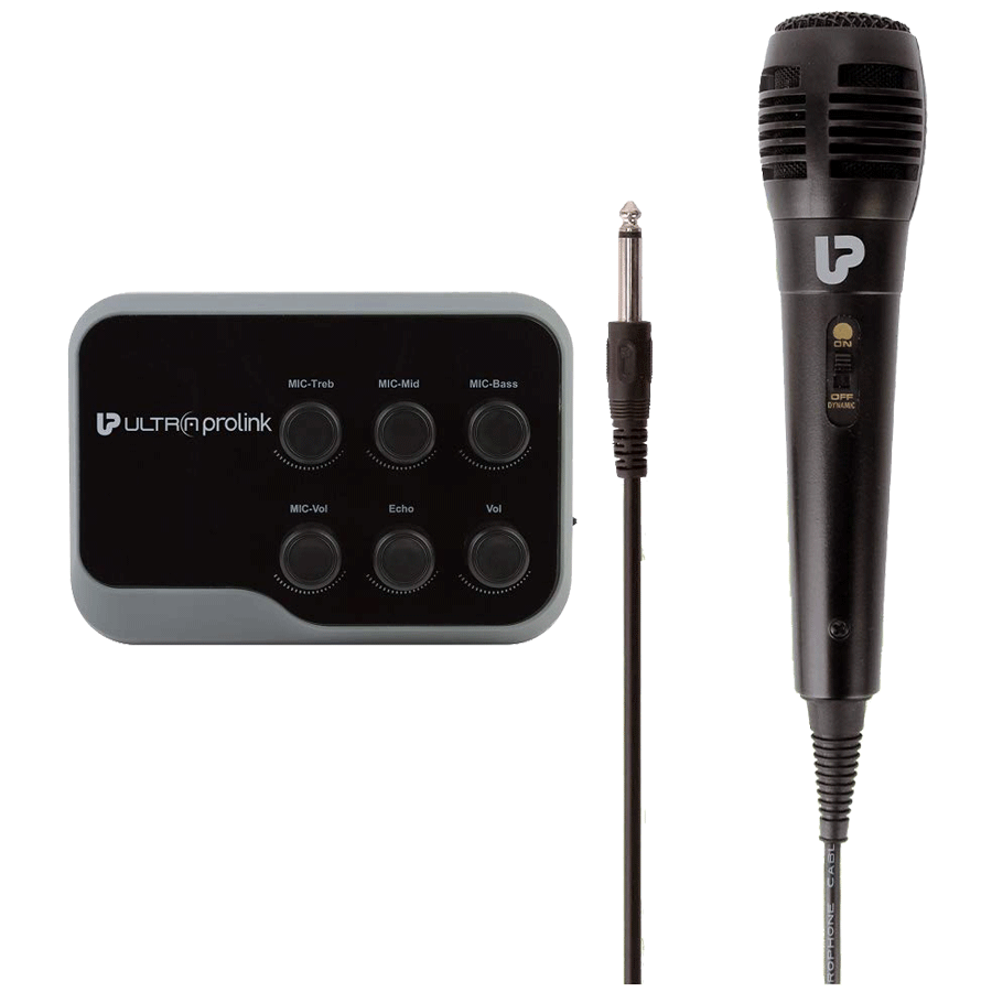 

Ultrprolink Sing Along Wired Karaoke System (UM1002, Black), No color
