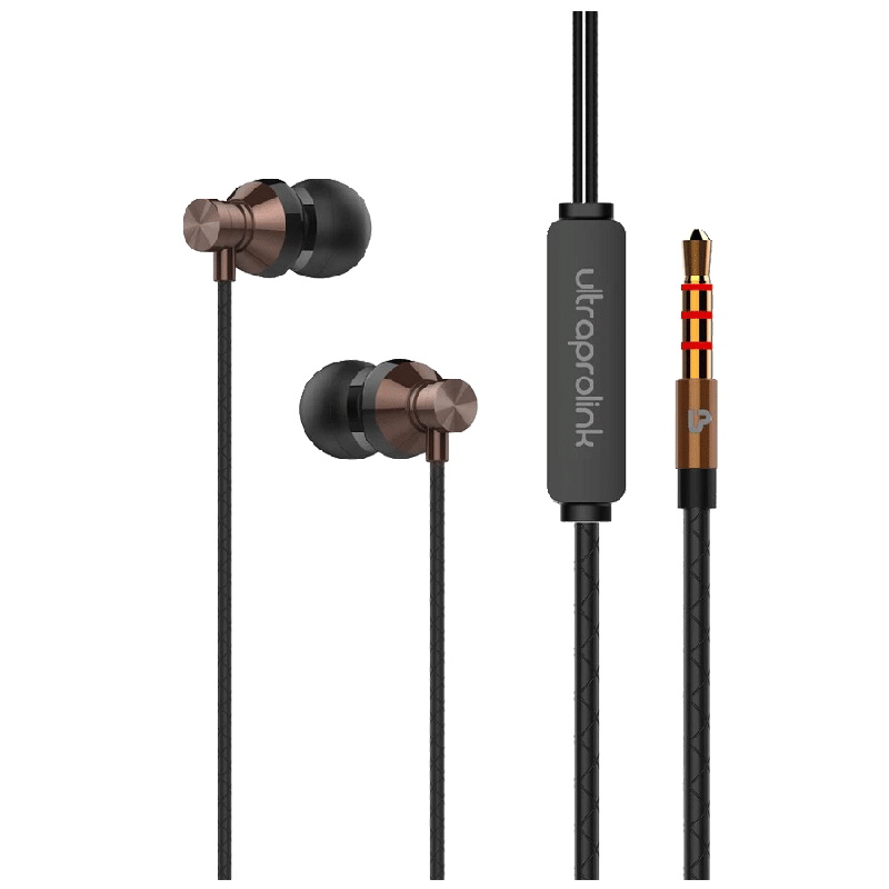 Ultraprolink MobassXB UM1018 In-Ear Wired Earphones with Mic (Copper)_1