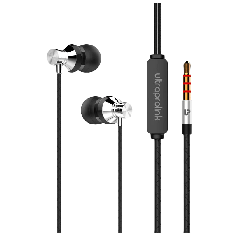 Ultraprolink MobassXB UM1018 In-Ear Wired Earphones with Mic (Silver)_1