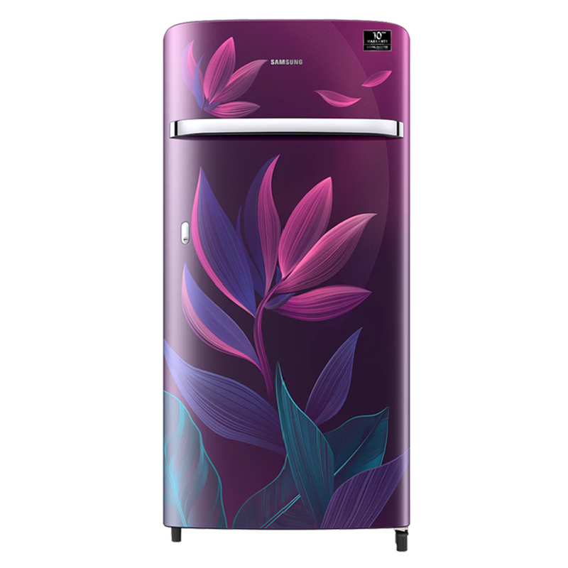 Samsung 198 Litres 4 Star Direct Cool Inverter Single Door Refrigerator (Precise Cooling Plus, RR21T2G2X9R/HL, Paradise Bloom Purple)_1