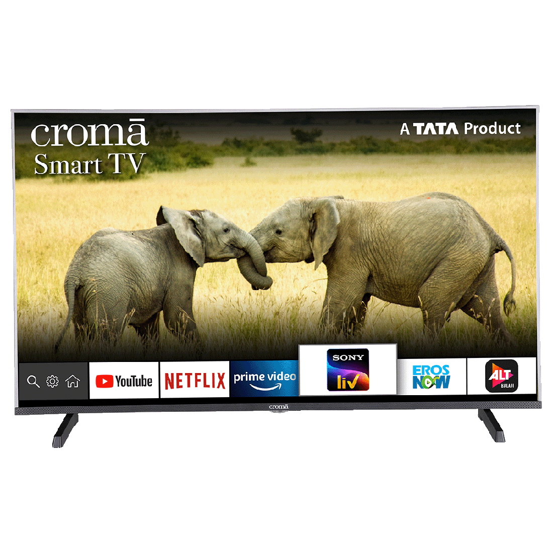 Croma 109.2cm (43 Inch) Full HD LED Smart TV (Dual Box Speakers, CREL7361, Black)_1