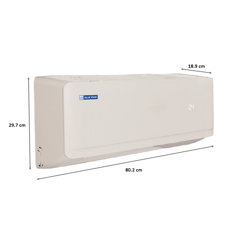 

Blue Star A Series 1 Ton 3 Star Split AC (Copper Condenser, FS312AATU, White), No color
