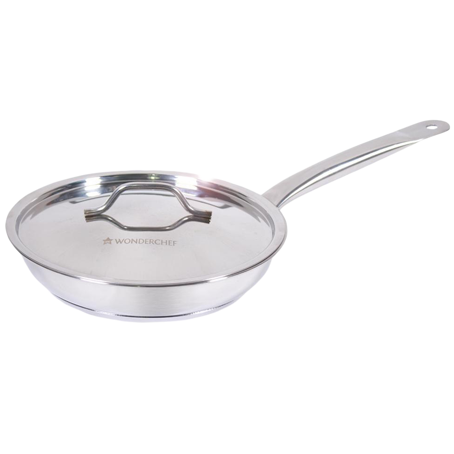 Wonderchef Stanton 20 cm Fry Pan with Stainless Steel Lid (63152960, Silver)_1