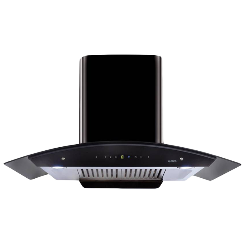 Elica 1200 m³/hr 90cm Wall Mount Chimney (Touch and Motion Sensor, WD HAC TOUCH BF 90 MS, Black)_1
