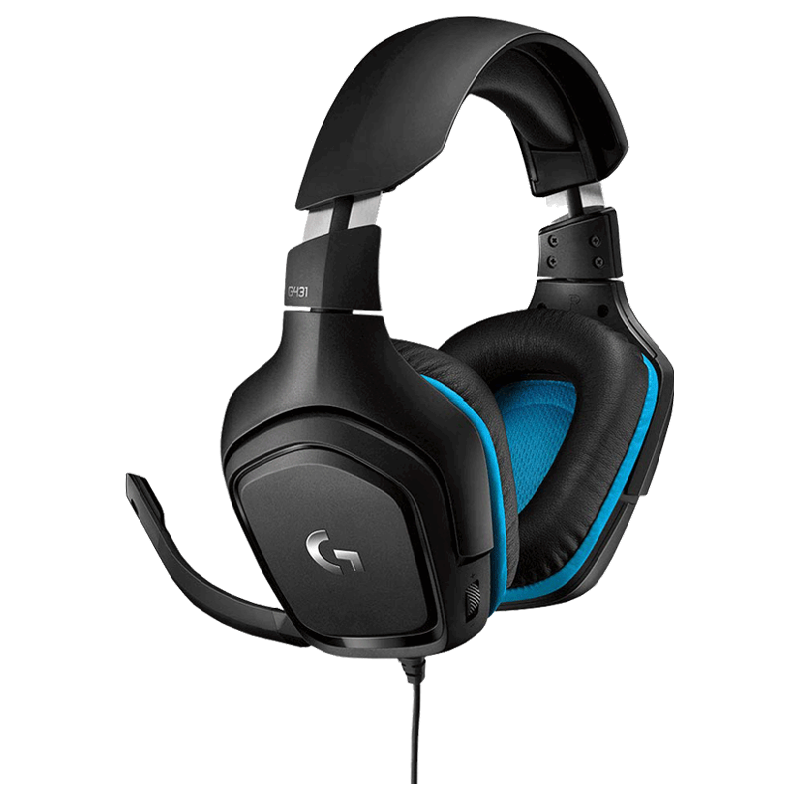 

Logitech 7.1 Surround Sound Gaming Headset (G431, Black), No color