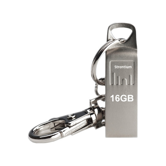 

Strontium Ammo 16GB USB 2.0 Flash Drive (SR16GSLAMMO, Silver), No color