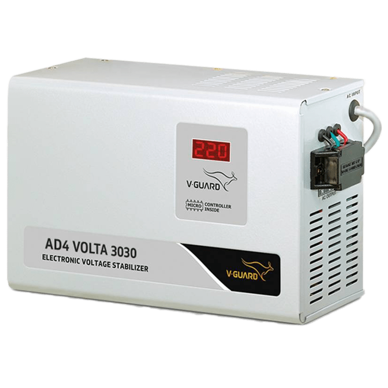 V-Guard Voltage Stabilizer (AD4 Volta 3030, White)_1