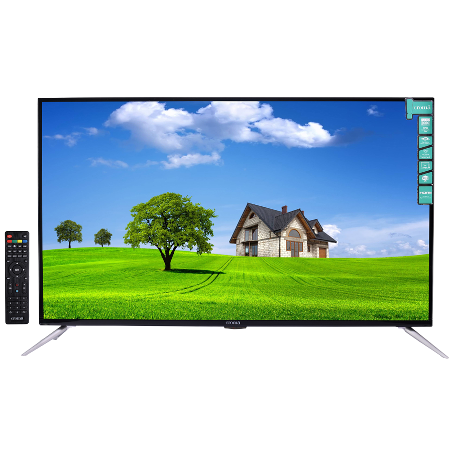 Croma 109 cm (43 inch) Full HD LED TV (CREL7337, Black)_1