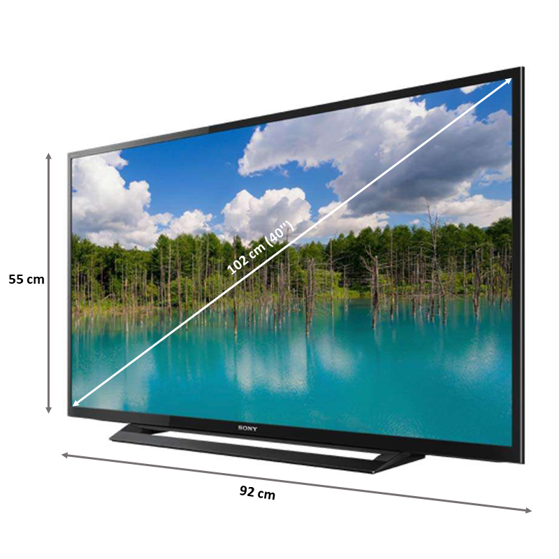 

Sony 102 cm (40 inch) Full HD LED TV (KLV-40R352F, Black), No color