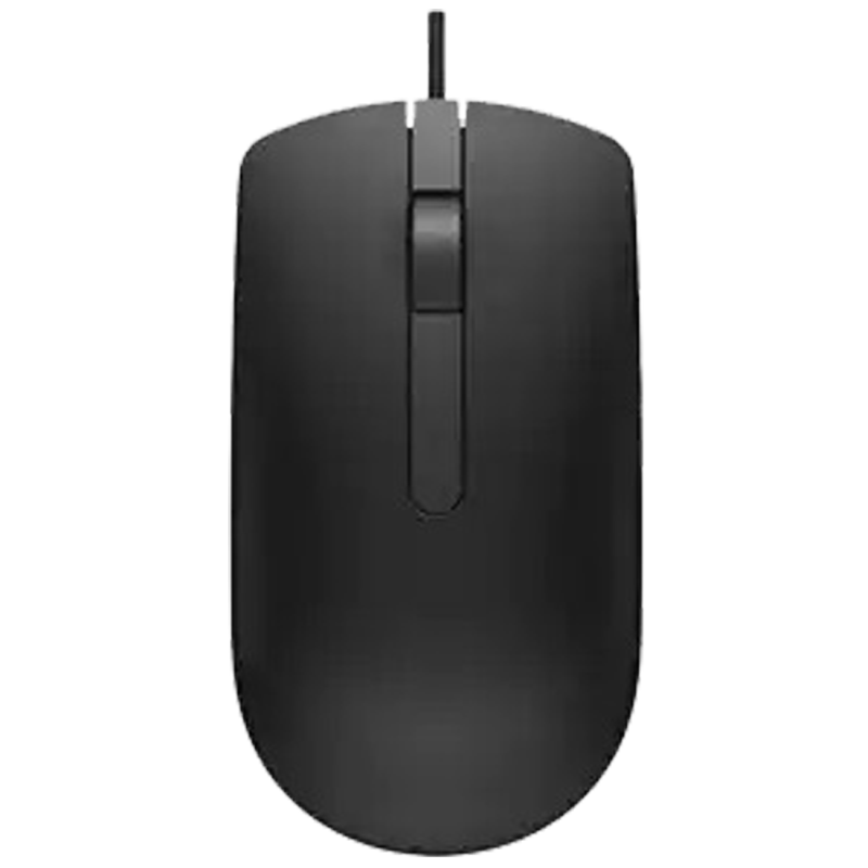 

Dell MS116 1000 DPI Optical Wired Mouse (570-AAJG, Black), No color