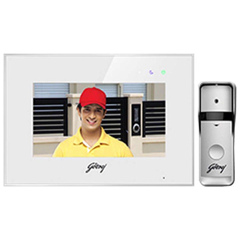 Godrej SeeThru Pro Video Door Phone Kit (White)_1