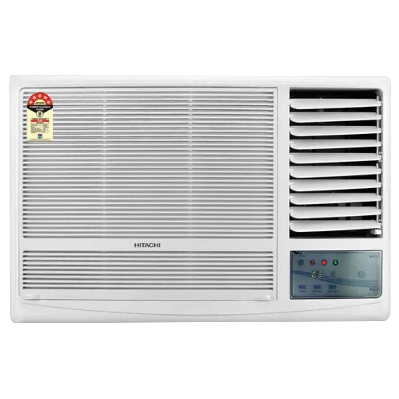 

Hitachi Kaze Plus 1.5 Ton 3 Star Window AC (Copper Condenser, RAW318KUD, White), No color