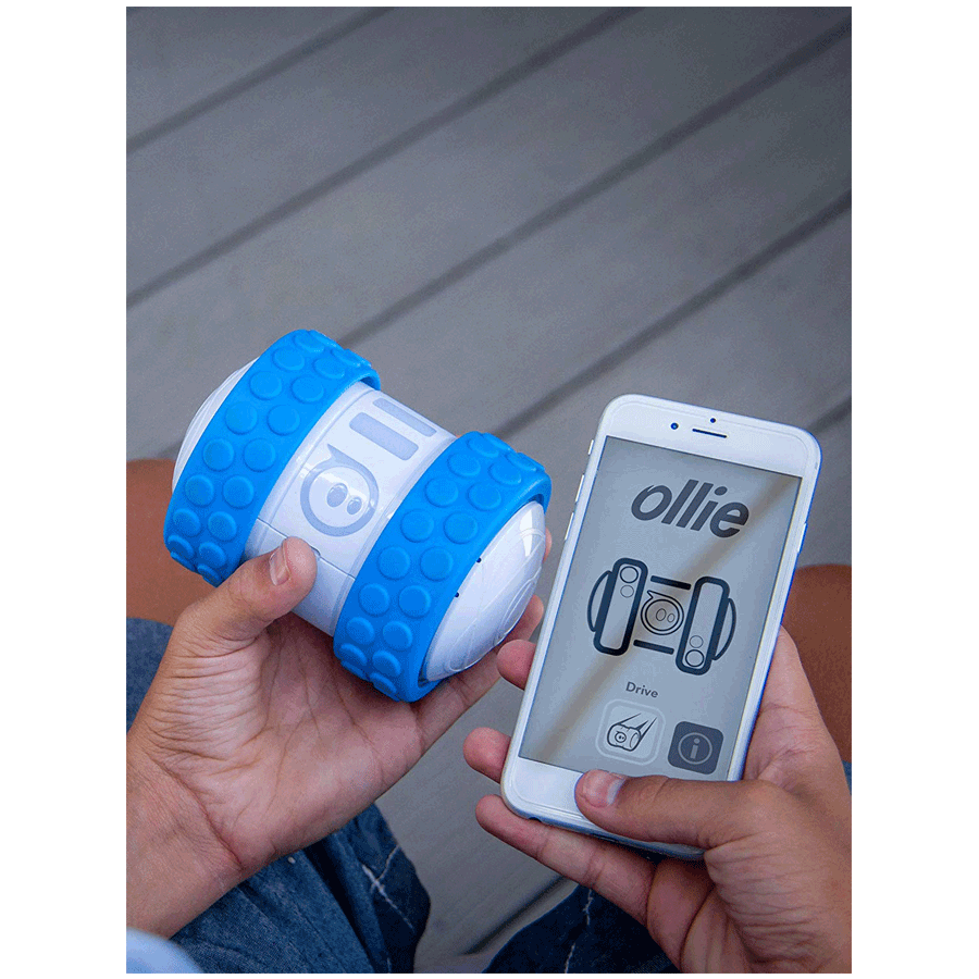 

Sphero Ollie App Controlled Robot (1B01RW1, White/Blue), No color