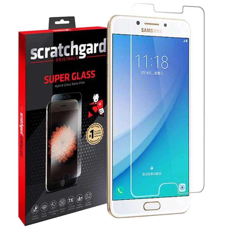 

Scratchgard Screen Protector for Samsung Galaxy C7 Pro (Transparent), No color