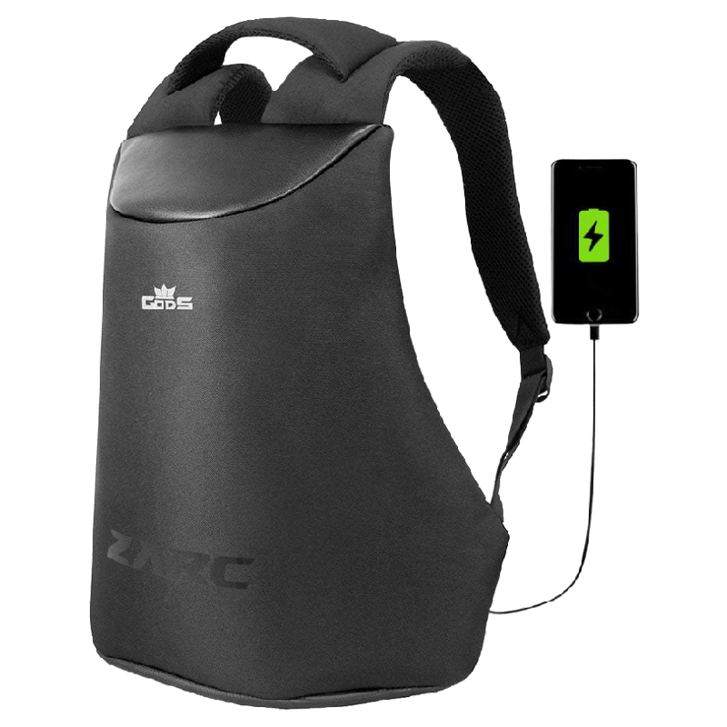 

RoadGods Zarc Anti-Theft Backpack for 15.6 Inch Laptop (GD-ZA-BP, Black), No color
