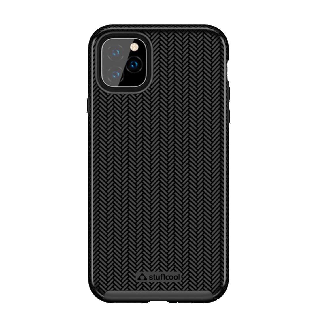 

Stuffcool Pine Polycarbonate Hard Back Case Cover for Apple iPhone 11 (PINEIP1158-BLK, Black), No color