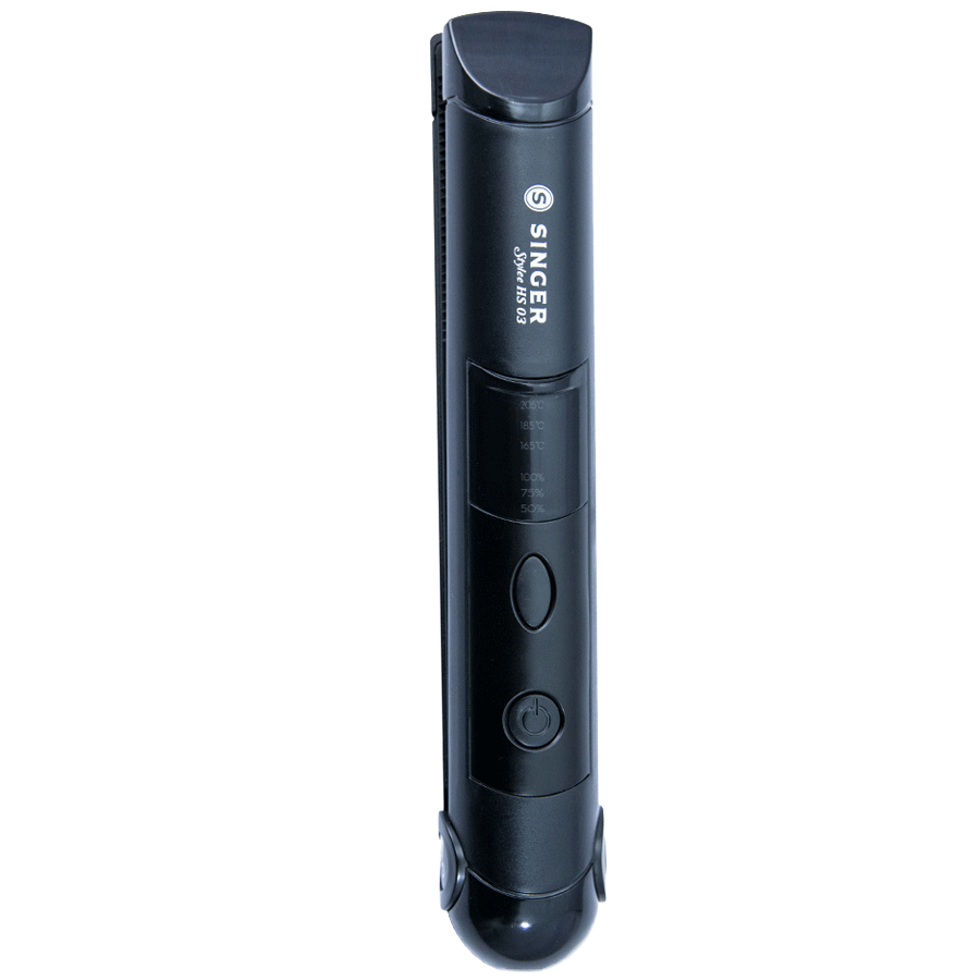 

Singer Stylee Cordless Straightener (Ceramic Coated Plates, HS03, Black), No color