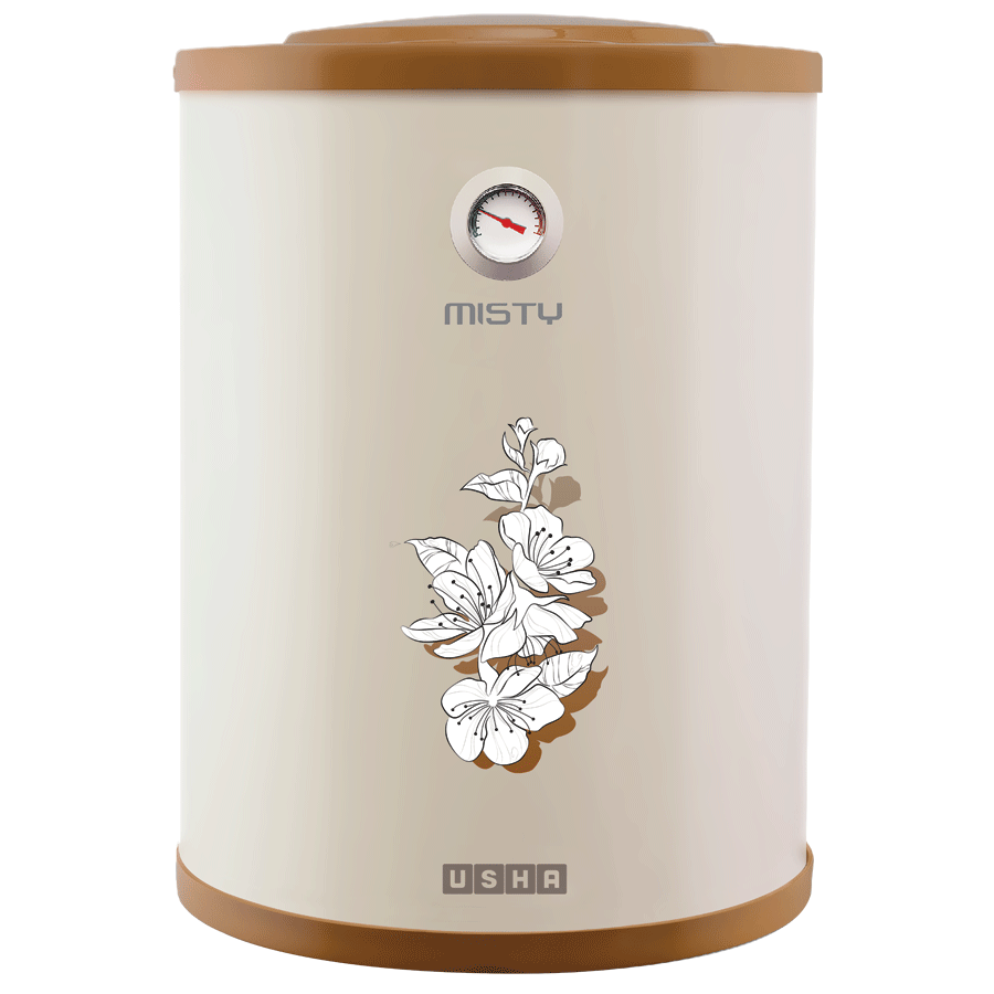 Buy Usha Misty 15 Litres Vertical Storage Water Geyser (Ivory/Gold ...