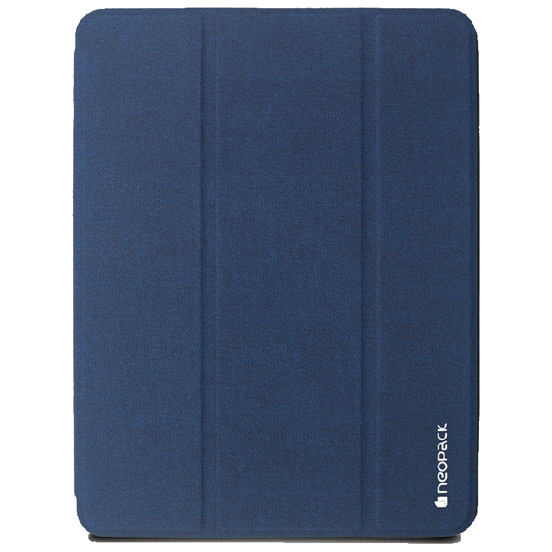 Neopack Trifold Smart Delta PU Flip Cover For 10.2 Inch Apple iPad (50BLA10, Navy Blue)_1