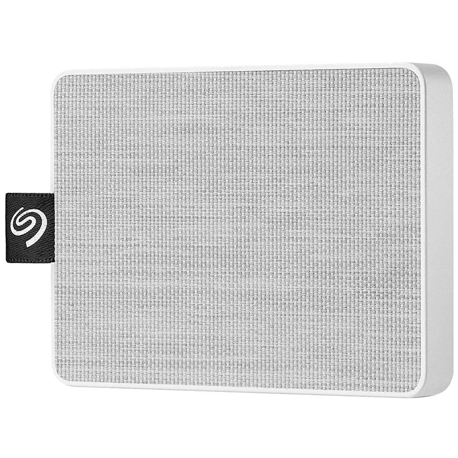 

SEAGATE One Touch 1TB USB 3.0 Solid State Drive (400 Mbps Read Speed, STJE1000402, White), No color
