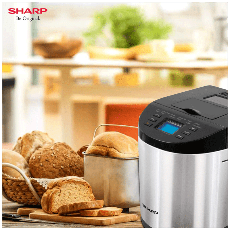 Buy Sharp Automatic Bread Maker (PE-105-CS, Silver) Online - Croma